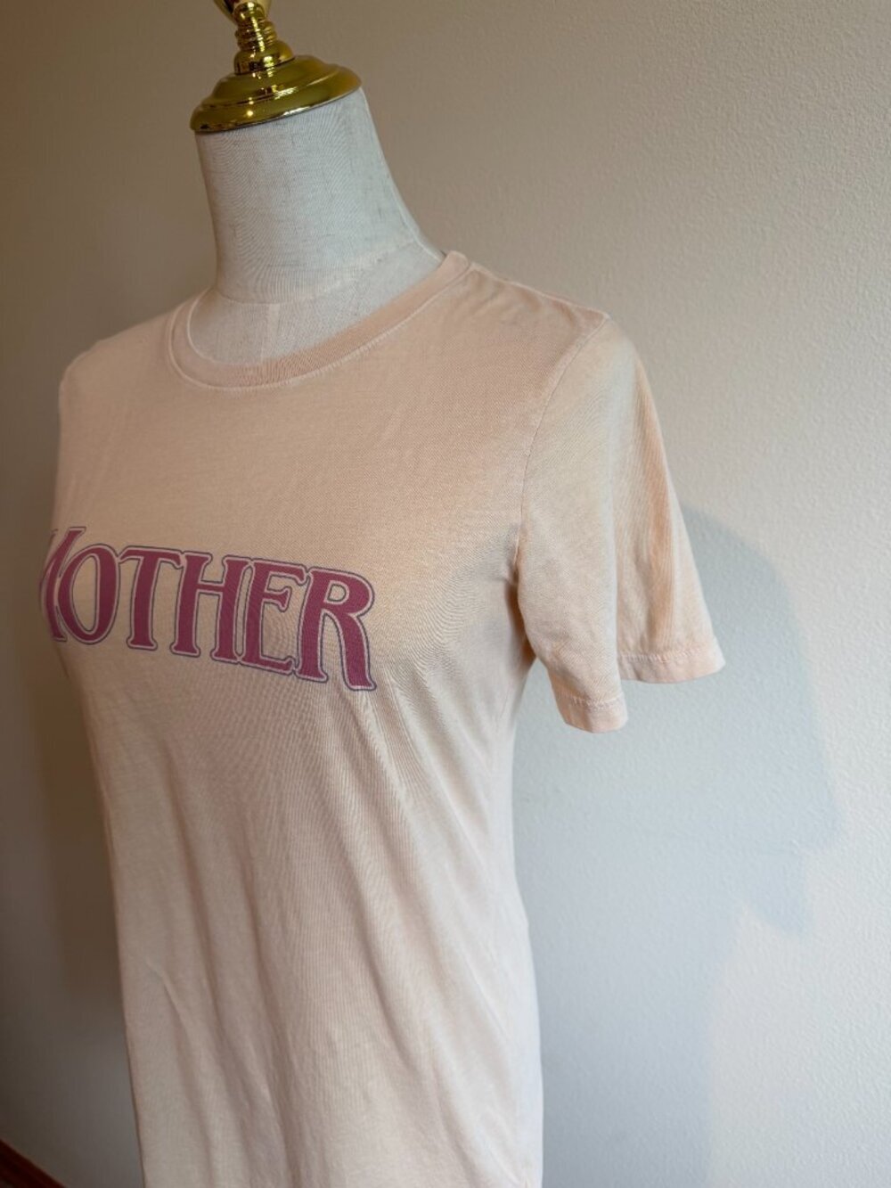 The Bee & The Fox Mother Tee | Peach & Burgundy | Size L - Picture 3 of 7